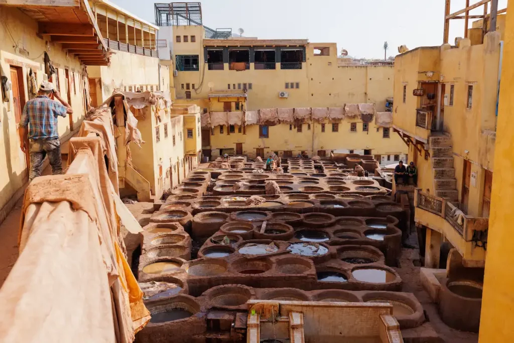 Morocco Travel FAQ: Everything You Need to Know 4 Touring in Morocco: A stunning view of the historical Chouara Tanneries in Fes