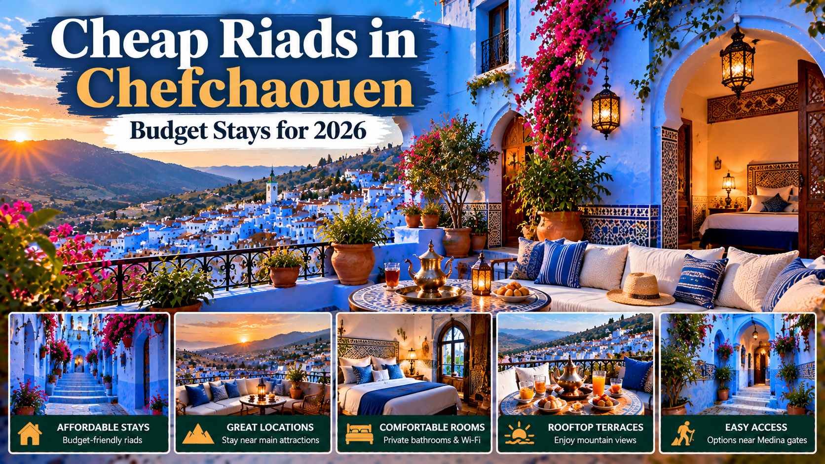 Is Morocco Expensive for Tourists? A Practical Cost Comparison 2 cheap riads in chefchaouen with affordable stays inside the blue medina